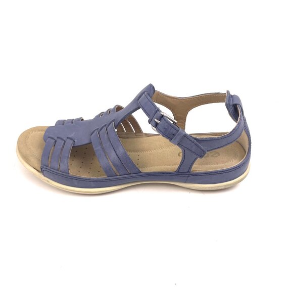 ECCO Damara Women’s Leather Fisherman Blue Sandals 240933 Size EU 36 /US 5.5 - Picture 9 of 11